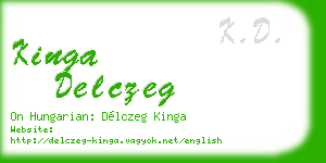 kinga delczeg business card